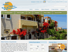 Tablet Screenshot of maliastudioshotel.com